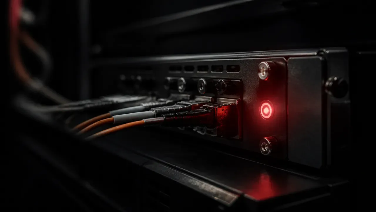 Módulo de gateway de rede e telemetria server-side em ambiente de computação edge com indicador luminoso da marca