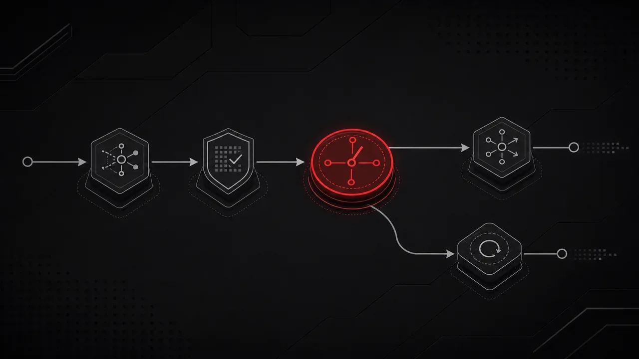 Diagrama de fluxo de arquitetura com blocos de validação de schema JSON e circuit breaker
