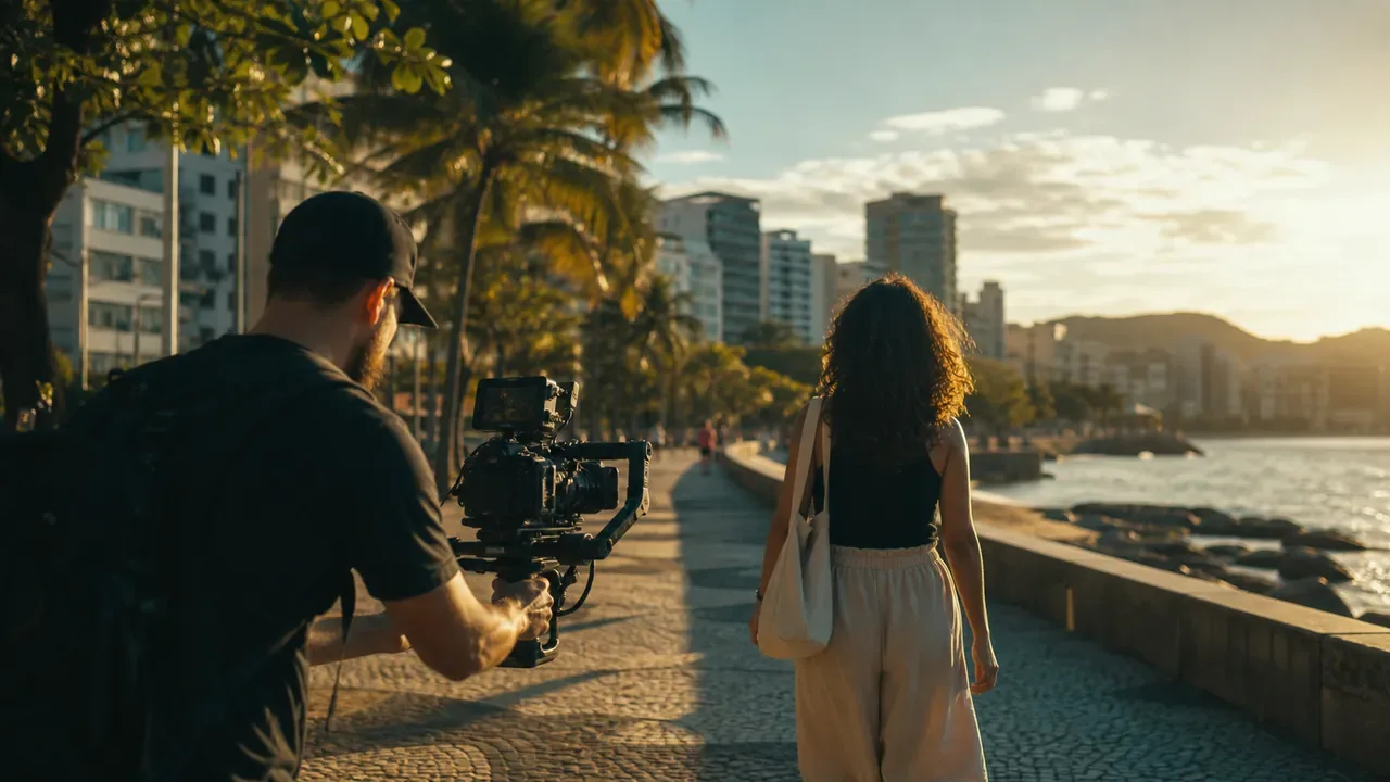 Aplicação de LUT autoral Cinelook em cena com luz natural brasileira