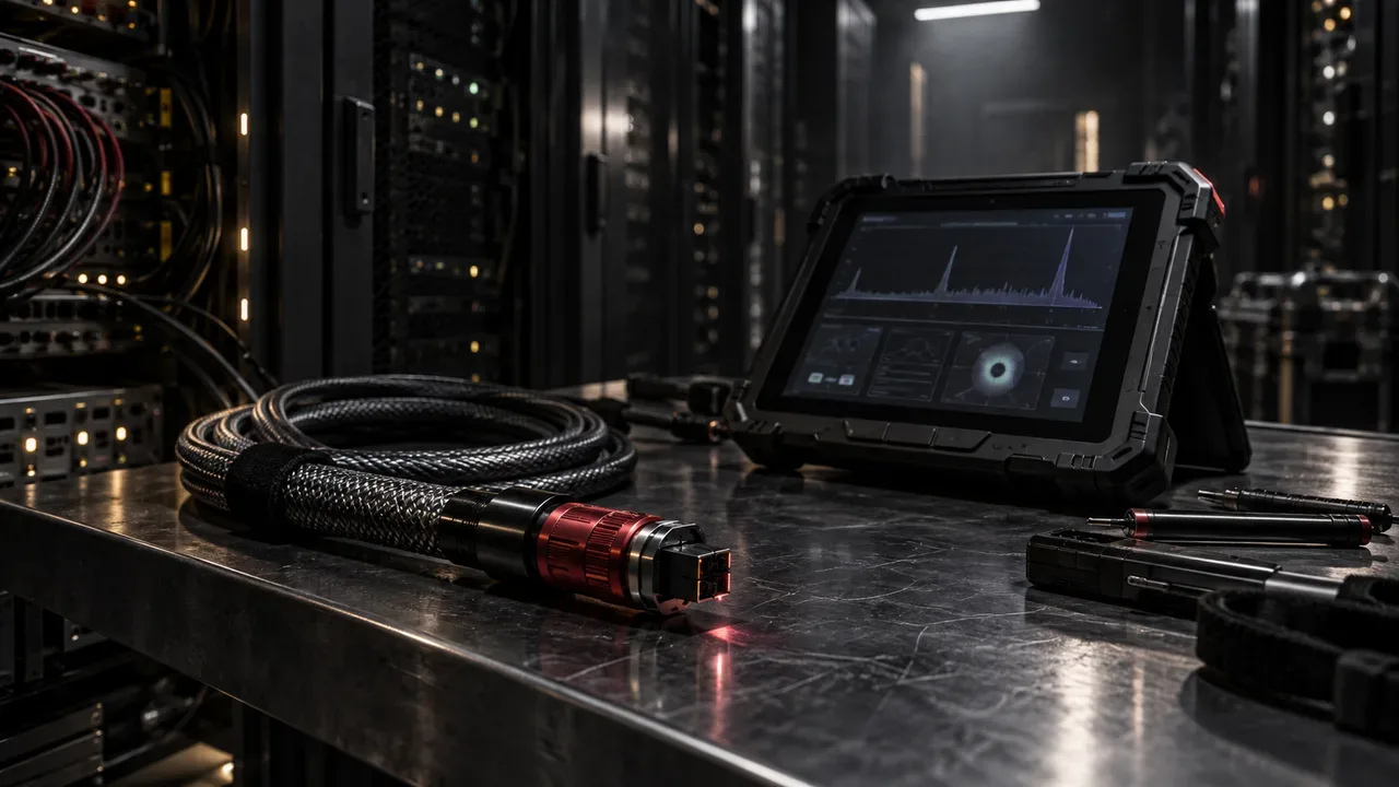 Console técnico de diagnóstico e conexão em infraestrutura de servidores