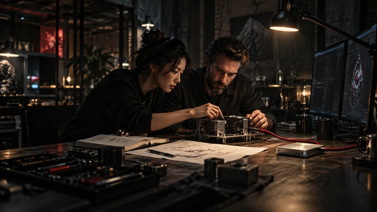 Sessão prática colaborativa de engenharia e co-building em produção direta com fundador