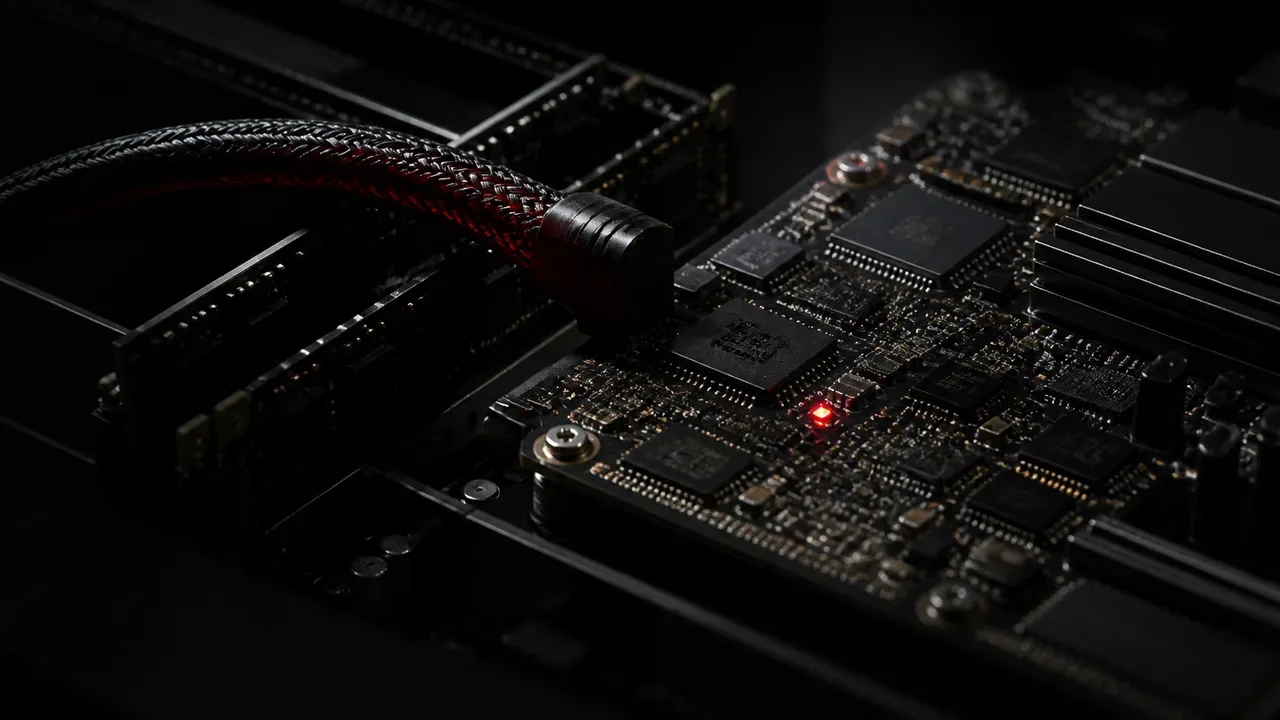 Controladora de armazenamento e hardware de log com barramento de alta velocidade e indicador luminoso carmim
