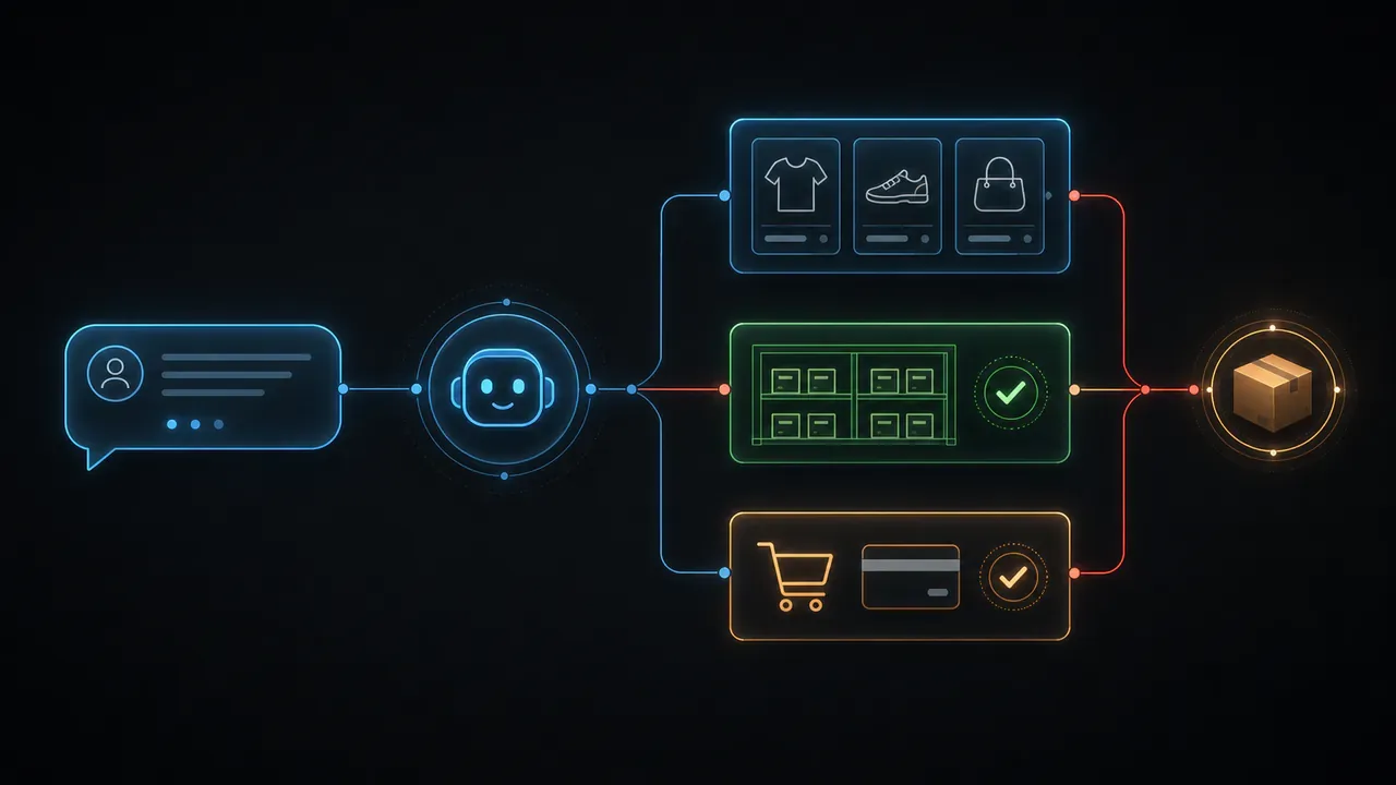 Fluxo de atendimento com IA no WhatsApp para e-commerce integrado ao catálogo e estoque