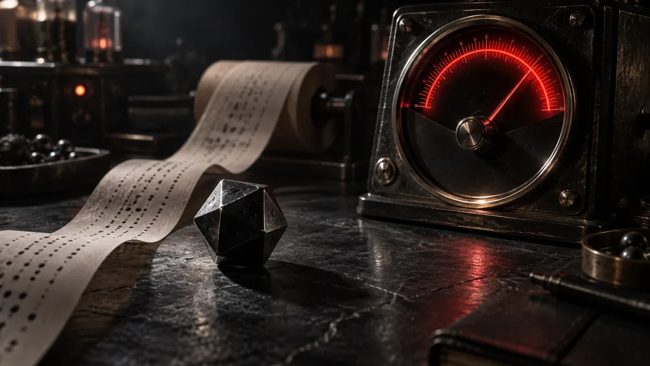 Bloco óptico monolítico com prisma e feixes de refração representando a dispersão probabilística de tokens