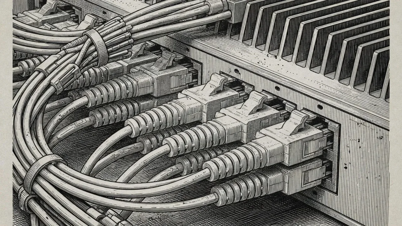 Conexões modulares e barramentos de alta vazão em núcleo de rede backend