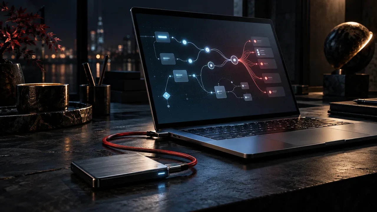 Playbook de vendas customizado e ferramentas de CRM em estação de trabalho comercial