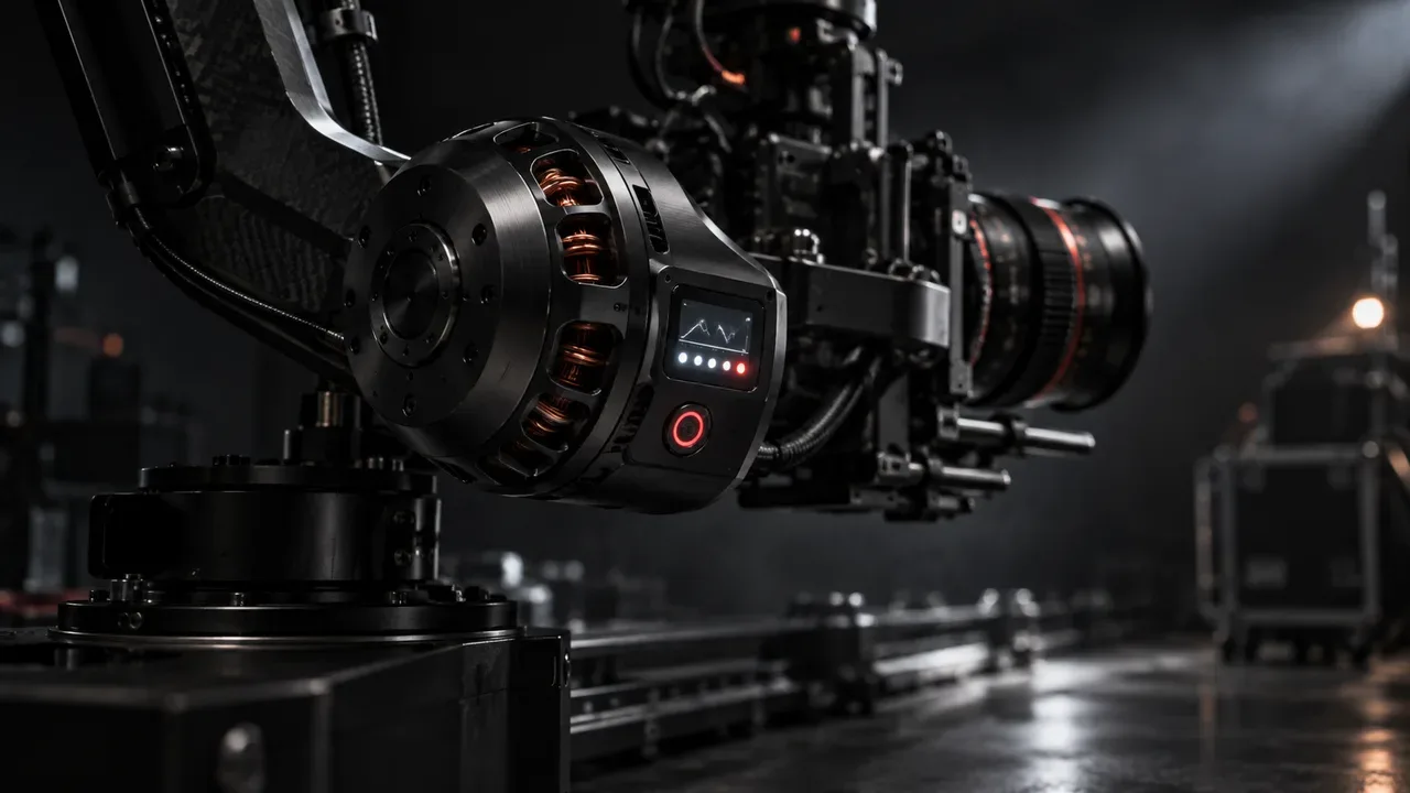 Motor brushless e circuito eletrônico de gimbal cinematográfico