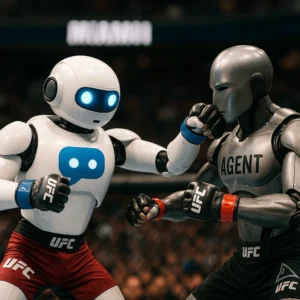 luta principal do ufc chatbot vs agente ia