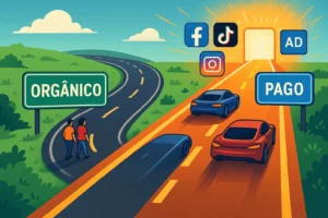 Diferença entre Tráfego Pago e Tráfego Orgânico em marketing digital